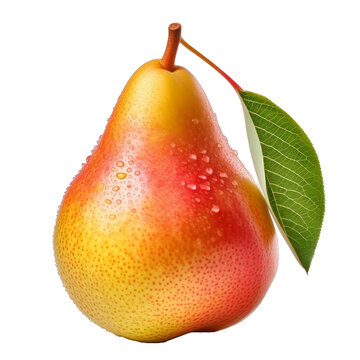 poire William bien m&ucirc;re , isol&eacute; sur fond transparent.