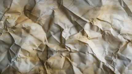 Crumpled Paper Texture in Warm Tones with Soft Lighting