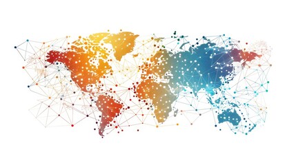Craft a visually compelling representation of global connectivity - obrazy, fototapety, plakaty