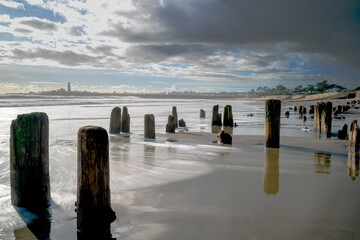 Santa Cruz old pier pilings