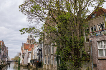 Die Stadt Dordrecht in den Niederlande