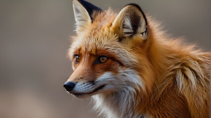 Fototapeta premium red fox in the zoo