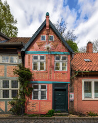 Medieval half-timbered house in Lauenburg/Elbe, Germany