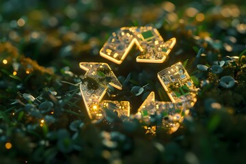 Eco-Friendly Symbol of Resistance. Concept Sustainable Activism, Green Resistance, Environmental Advocacy