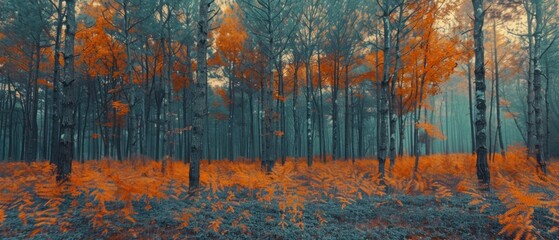 The once vibrant forests now stand as silent witnesses to the changing climate, their fading hues a testament to the earth's distress.
