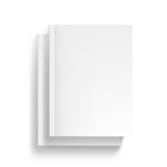 Two Blank Close Magazine With Soft Cover On White
