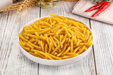 Italian pasta Maccherony for cooking