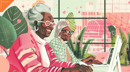 Senior citizens tech help day, bridging the digital divide, generational generosity  52