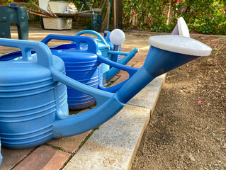 watering can, tool for watering the garden, close-up