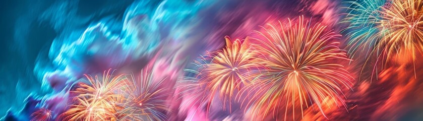 Draw inspiration from other abstract artists or firework photography