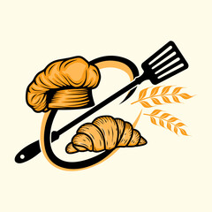 bakery logo design. bread and quinoa suitable for bakery business or bakery product