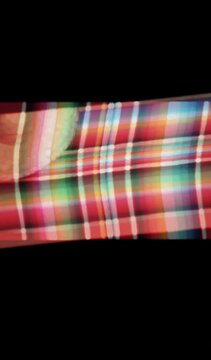 poncho Mexican cinco de mayo rug blanket serape fiesta traditional Mexico poncho background Mexican stripes copy space blanket minimal simple cinco de mayo serape pattern background  -  stock footage