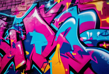 Graffiti wall abstract background Idea for artistic pop art background backdrop