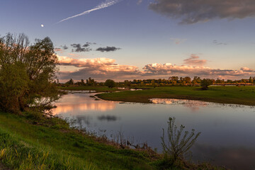 rzeka , warta, Gorzów , wiosna , zachód © Daniel Folek