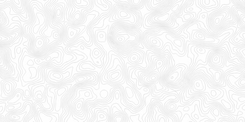 	
Vector geography landscape Topo contour map on white background, Topographic contour lines. Seamless pattern with lines Topographic map. Geographic mountain relief diagram line wave carve pattern.
