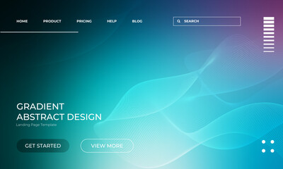 Eye-catching Vector Gradient Background for Landing Page Design