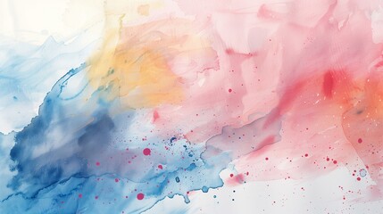 watercolor white edges on an elegant abstract backdrop