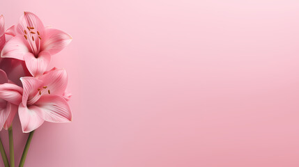 Lily decorative flower background