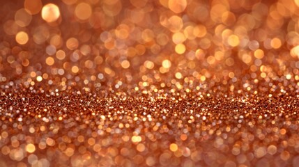 A close up of a gold glitter background with lots of sparkles, AI