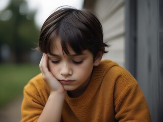 Illustration of someone who is sad and depressed