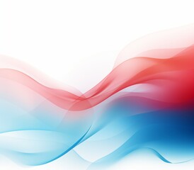 Blue Red Curve Line Abstract Wallpaper. Colorful Vivid line Isolated on White background. Advertising Banner Backdrop Decoration.