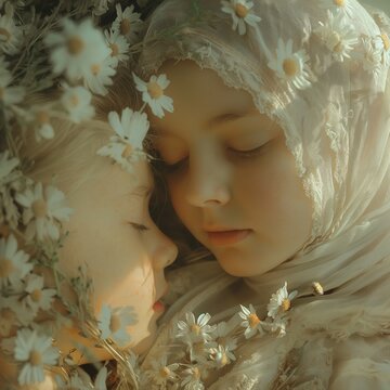 Una imagen que parece sacada de un sue&ntilde;o de dos peque&ntilde;as hermadas durmiendo