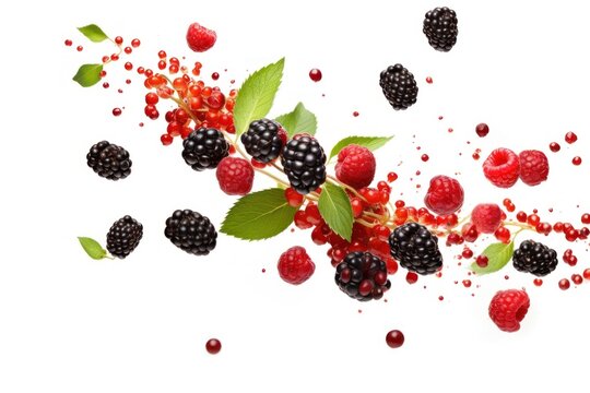 Berries blackberry raspberry fruit.