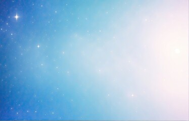 A beautiful blue sky galaxy outer space background
