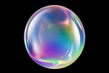 Bubble transparent sphere soap.