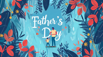 Happy father's day design background - 796841287