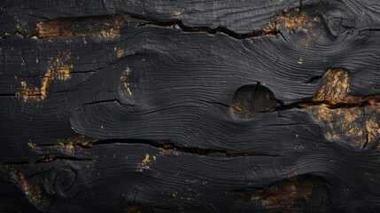 Sleek Ebony Timber Texture