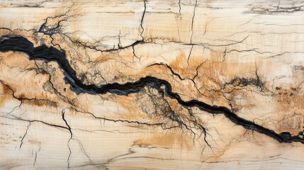 Fototapeta premium Nature's Palette: Spalted Maple Essence