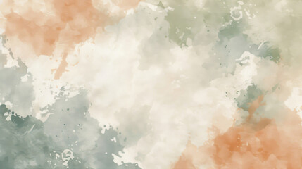Fototapeta na wymiar Elegant abstract background with a watercolor texture in soft earth hues