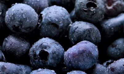 fresh and tasty blueberry canadian fruit in close-up