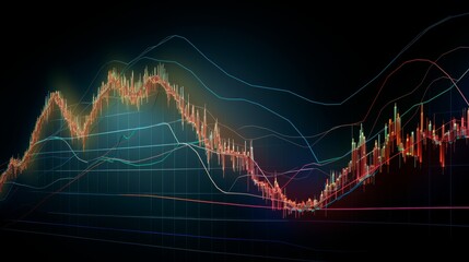 A graph of a stock market index line sharply trending upwards, symbolizing a bull market.