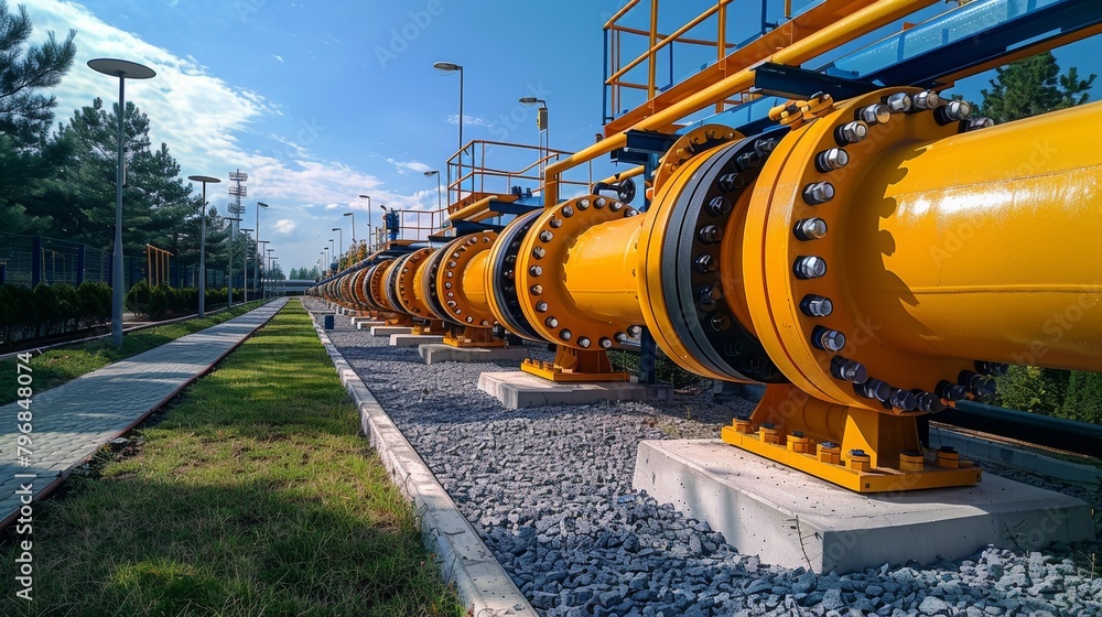 Poster gas pipeline network infrastructure