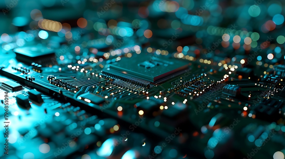 Poster exploring the intricate circuitry inside modern technology