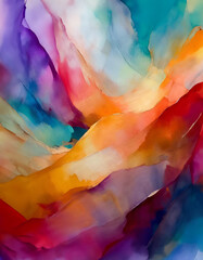 An abstract blend of vibrant colors in motion, evoking creativity and imagination