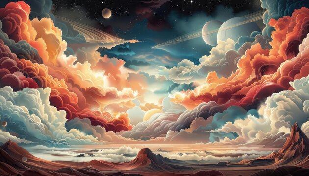 A beautiful painting of aYi Shi Jie