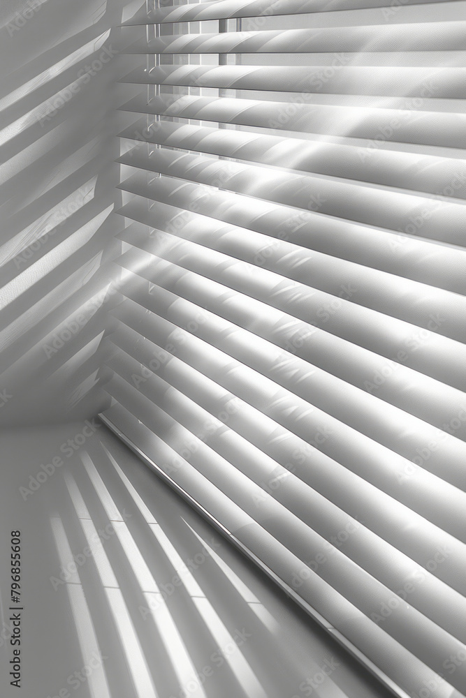 Leinwandbilder Overlapping grey rectangles on a white backdrop, creating a subtle interplay of light and shadow,