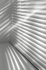 Overlapping grey rectangles on a white backdrop, creating a subtle interplay of light and shadow,