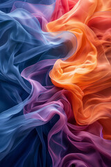 Obraz premium Craft an abstract artwork with swirling patterns that evoke a sense of constant motion and energy, utilizing vibrant hues,