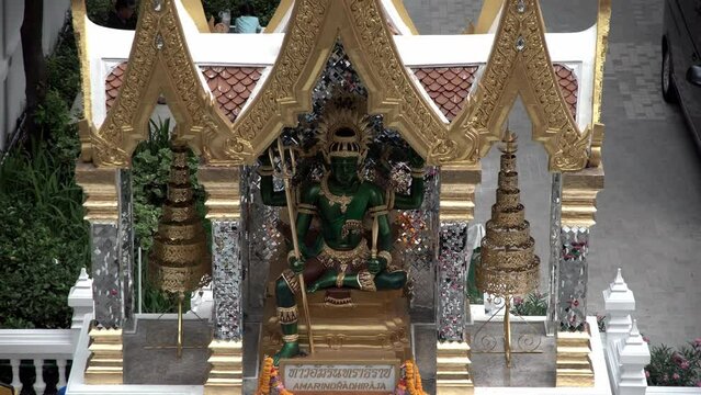 Indra Hindu god statue, Phra Indra Shrine, Sakka god