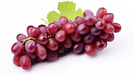 Fototapeta premium Grapes isolated on white background.