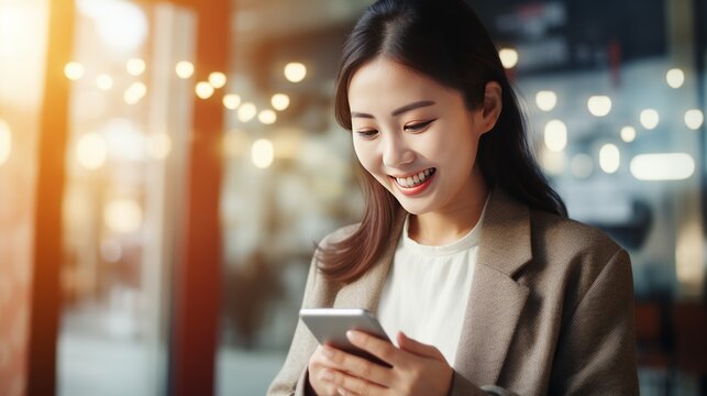 A person using a language learning app to practice speaking with a native speaker.