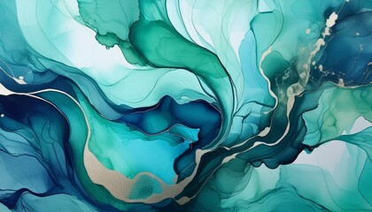 Aqua Aura: Abstract Liquid Fluid Texture