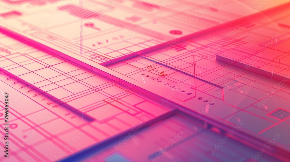Poster grid system: an image showing a grid system applied to a website design