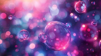 A colorful background with many small bubbles in different colors
