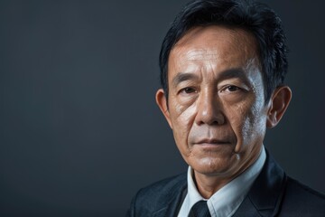 Obraz premium studio portrait of an asian businessman.
