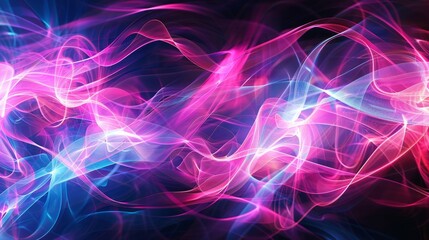 Obraz premium Neon wave background